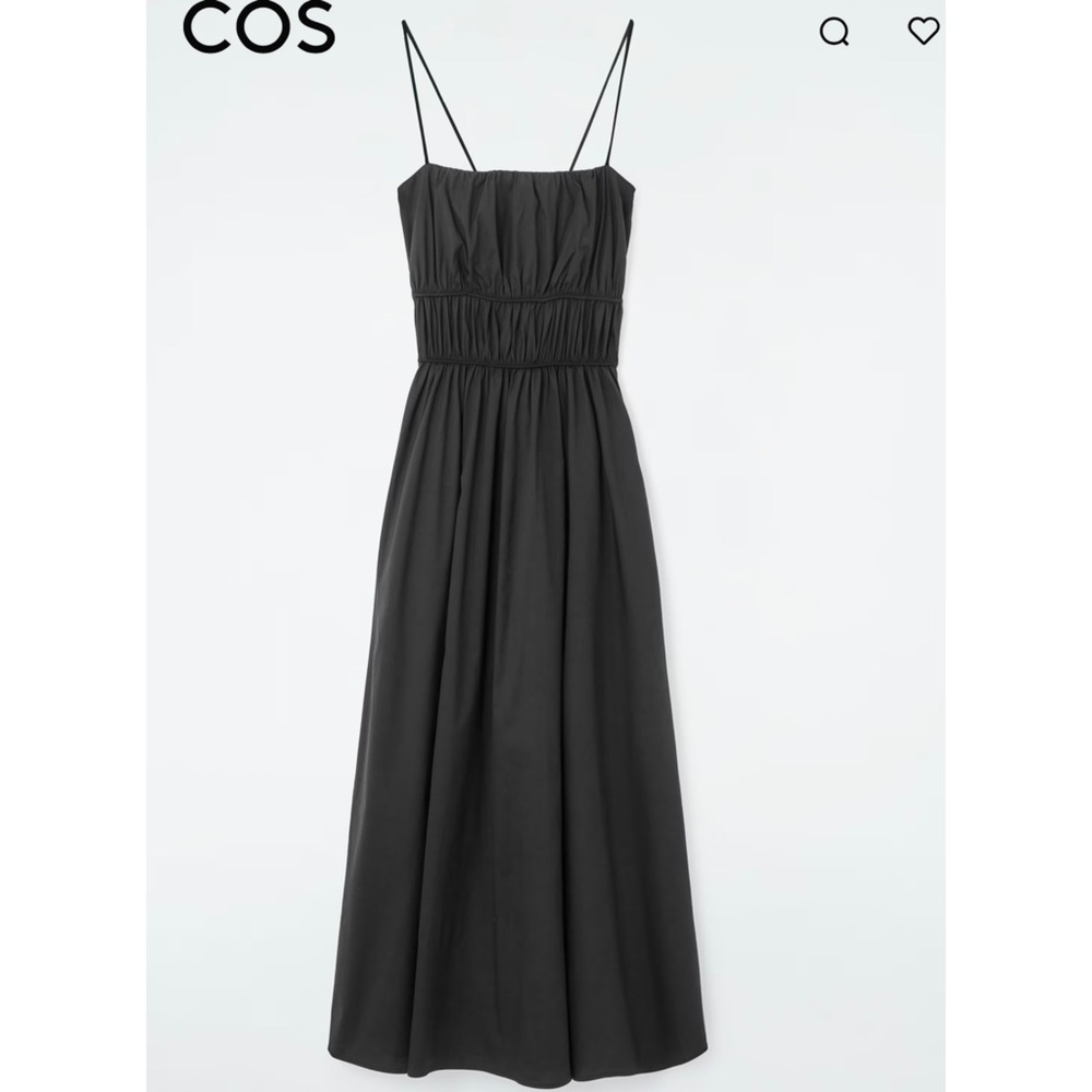 COS Gathered Cinched Cotton Dress 4